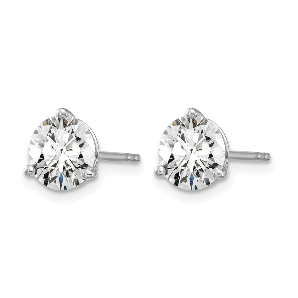True Origin Lab Grown Diamond VS+ F+ Round Three Prong Heavy Weight Complete Stud Earrings