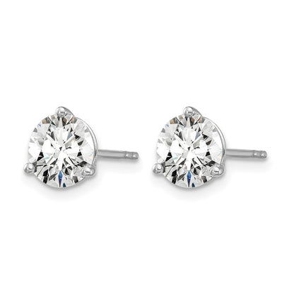 True Origin Lab Grown Diamond VS+ F+ Round Three Prong Heavy Weight Complete Stud Earrings