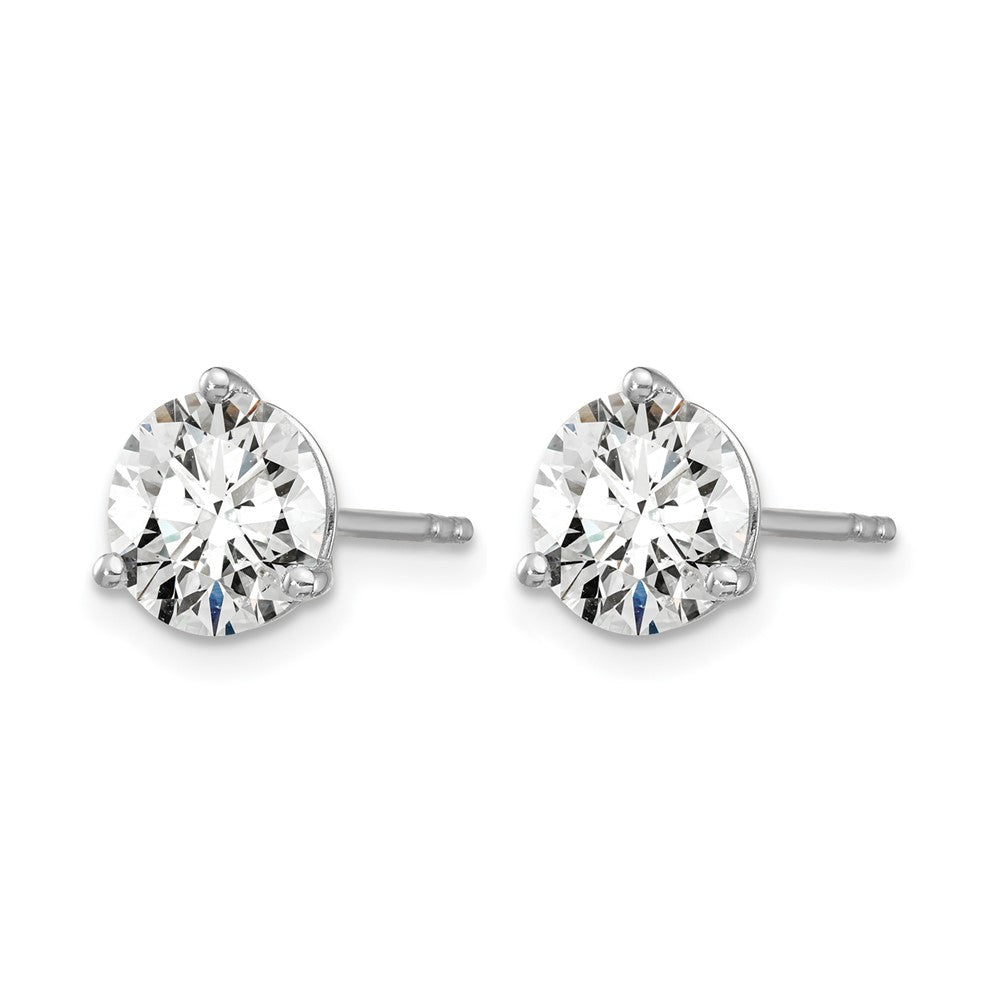 True Origin Lab Grown Diamond VS+ F+ Round Three Prong Heavy Weight Complete Stud Earrings