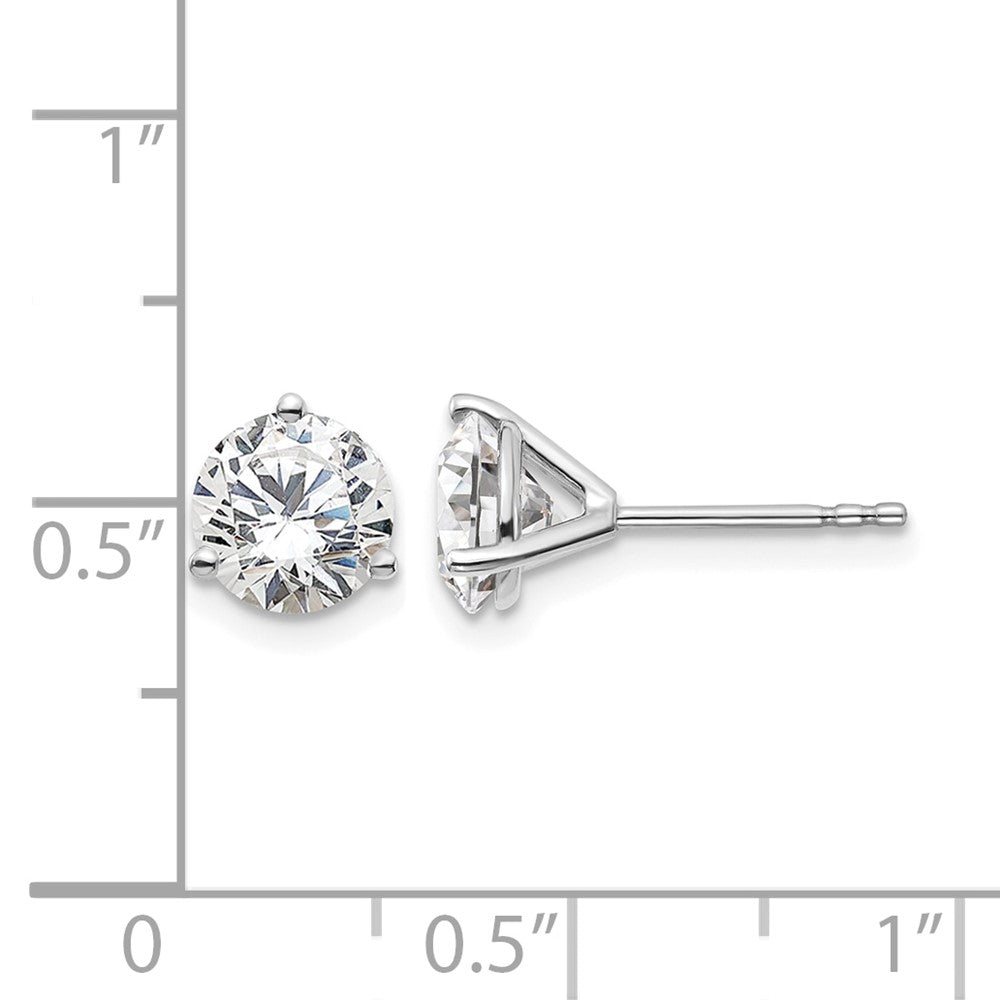 True Origin Lab Grown Diamond VS+ F+ Round Three Prong Heavy Weight Complete Stud Earrings