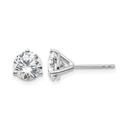 True Origin Lab Grown Diamond VS+ F+ Round Three Prong Heavy Weight Complete Stud Earrings