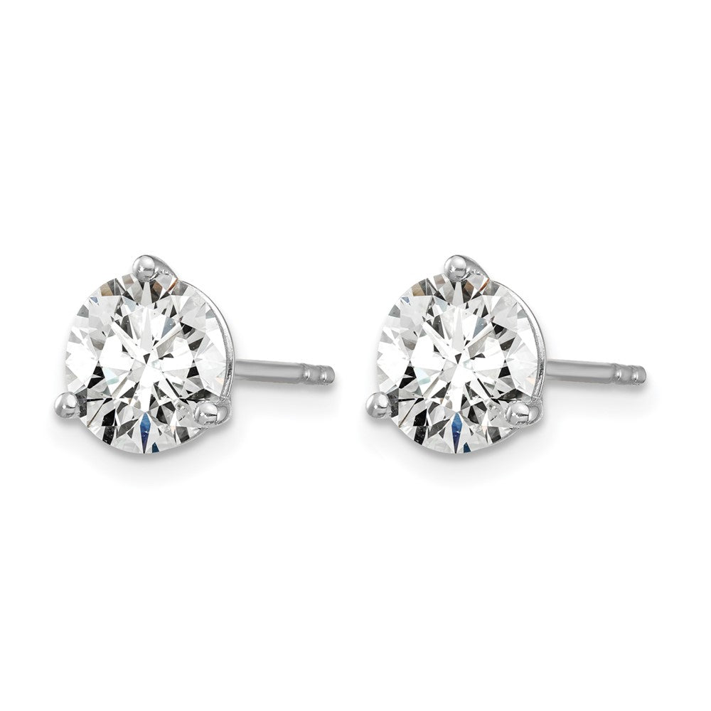 True Origin Lab Grown Diamond VS+ F+ Round Three Prong Heavy Weight Complete Stud Earrings