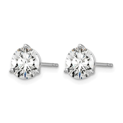 True Origin Lab Grown Diamond VS+ F+ Round Three Prong Heavy Weight Complete Stud Earrings