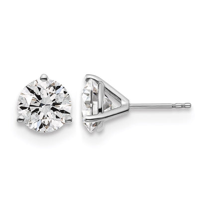 True Origin Lab Grown Diamond VS+ F+ Round Three Prong Heavy Weight Complete Stud Earrings