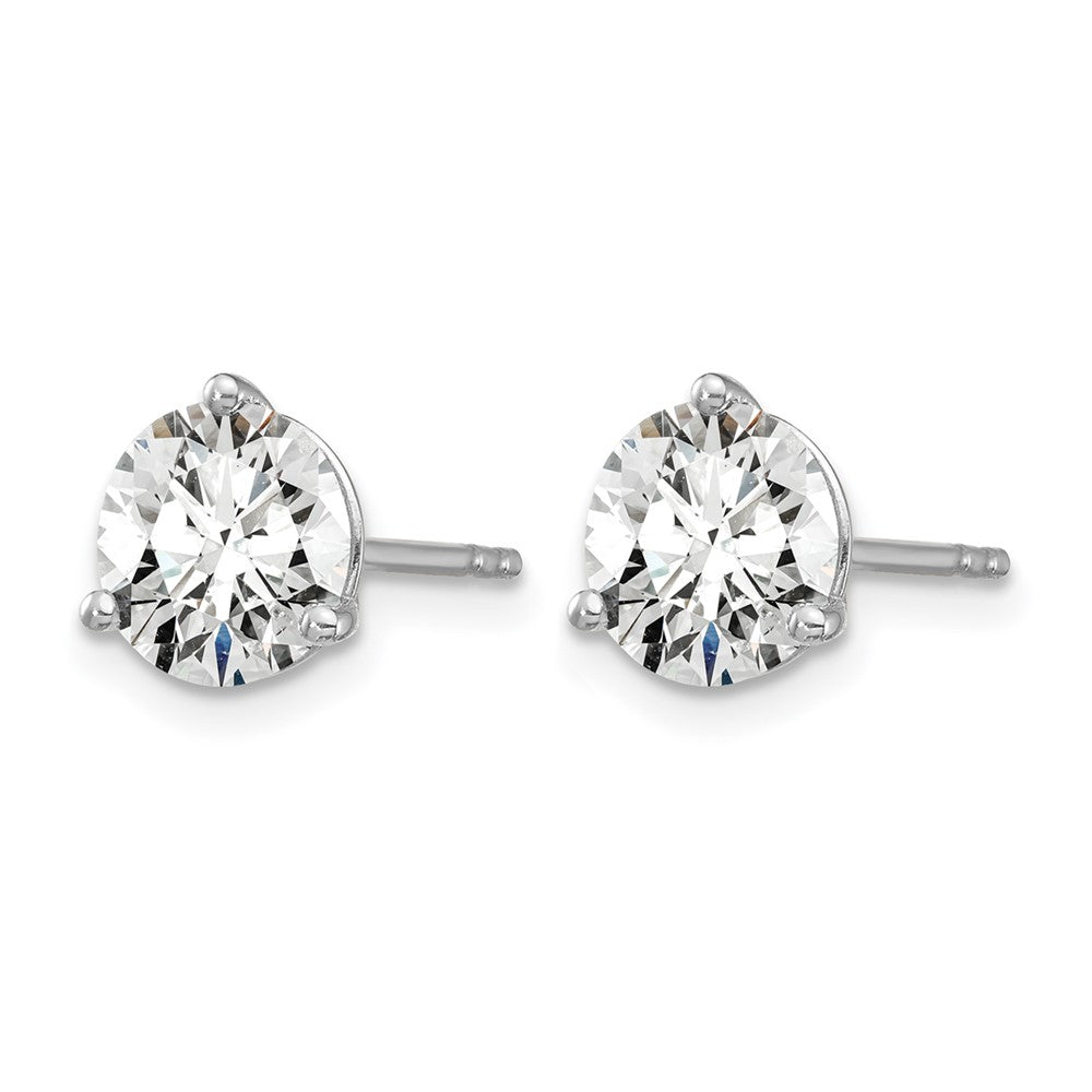 True Origin Lab Grown Diamond VS+ F+ Round Three Prong Heavy Weight Complete Stud Earrings