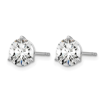 True Origin Lab Grown Diamond VS+ F+ Round Three Prong Heavy Weight Complete Stud Earrings