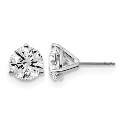True Origin Lab Grown Diamond VS+ F+ Round Three Prong Heavy Weight Complete Stud Earrings