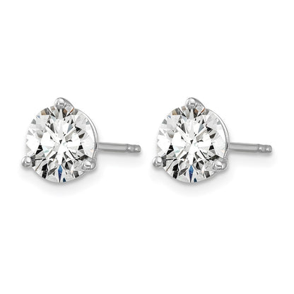 True Origin Lab Grown Diamond VS+ F+ Round Three Prong Heavy Weight Complete Stud Earrings