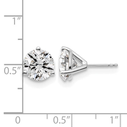 True Origin Lab Grown Diamond VS+ F+ Round Three Prong Heavy Weight Complete Stud Earrings