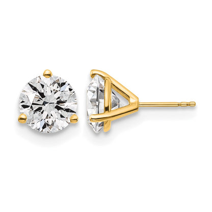True Origin Lab Grown Diamond VS+ F+ Round Three Prong Heavy Weight Complete Stud Earrings