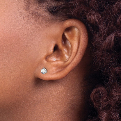 True Origin Lab Grown Diamond VS+ F+ Round Three Prong Heavy Weight Screw Back Complete Stud Earrings