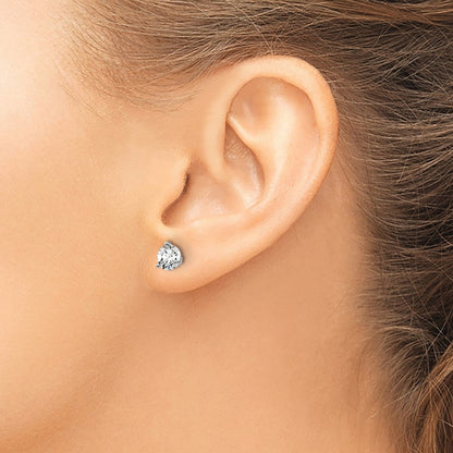 True Origin Lab Grown Diamond VS+ F+ Round Three Prong Heavy Weight Screw Back Complete Stud Earrings
