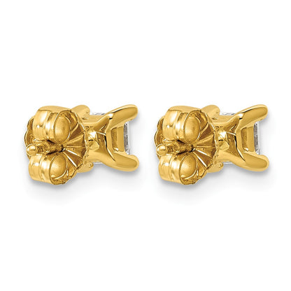 Lab Grown Diamond VS/SI+ G+ Princess Complete Four Prong Stud Earrings