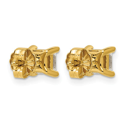 Lab Grown Diamond VS/SI+ G+ Princess Complete Four Prong Stud Earrings