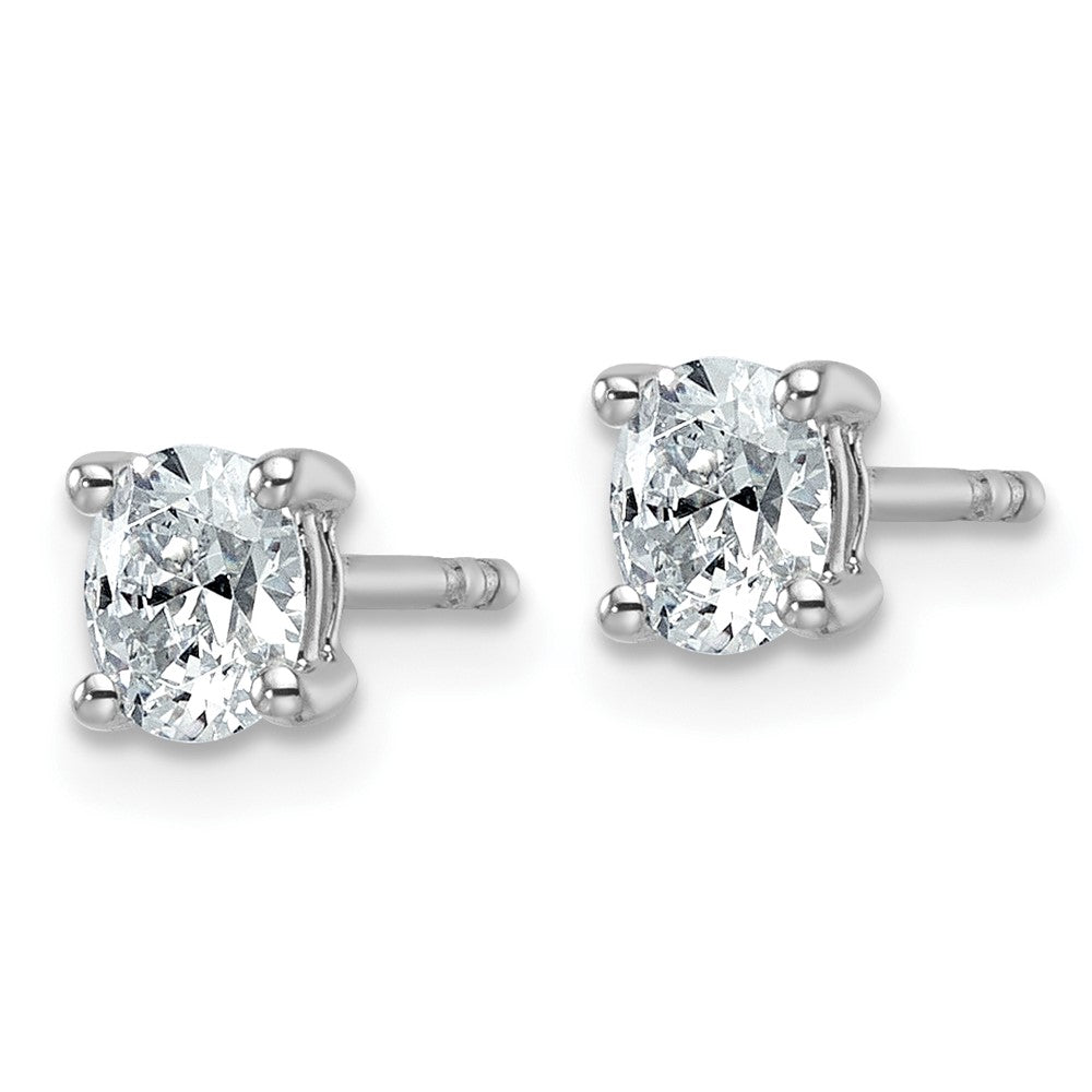 True Origin Lab Grown Diamond VS+ F+ Oval Four Prong Heavy Weight Complete Stud Earrings