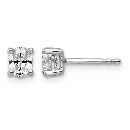 True Origin Lab Grown Diamond VS+ F+ Oval Four Prong Heavy Weight Complete Stud Earrings