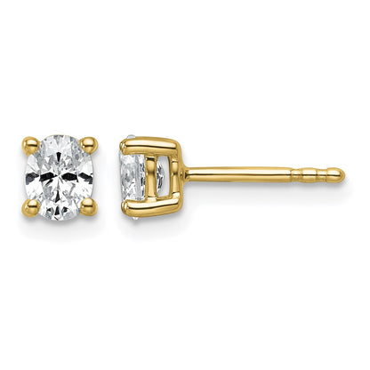 True Origin Lab Grown Diamond VS+ F+ Oval Four Prong Heavy Weight Complete Stud Earrings