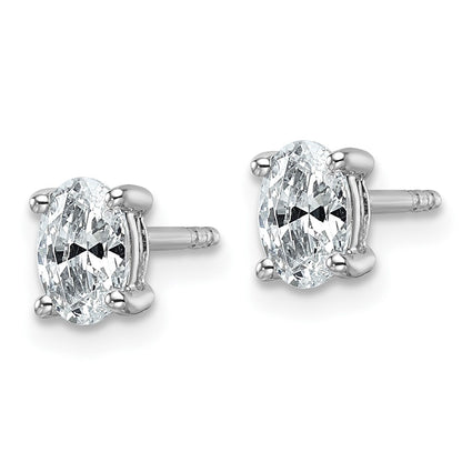 True Origin Lab Grown Diamond VS+ F+ Oval Four Prong Heavy Weight Complete Stud Earrings