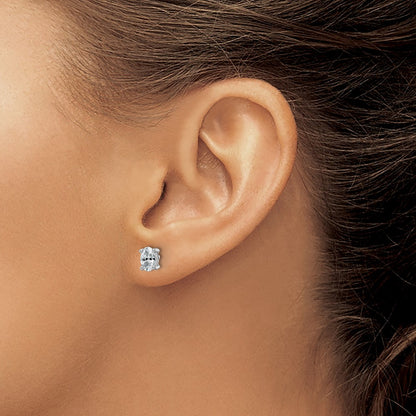True Origin Lab Grown Diamond VS+ F+ Oval Four Prong Heavy Weight Complete Stud Earrings