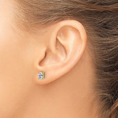 True Origin Lab Grown Diamond VS+ F+ Oval Four Prong Heavy Weight Complete Stud Earrings