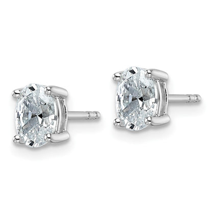 True Origin Lab Grown Diamond VS+ F+ Oval Four Prong Heavy Weight Complete Stud Earrings