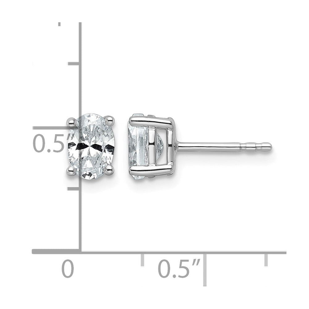 True Origin Lab Grown Diamond VS+ F+ Oval Four Prong Heavy Weight Complete Stud Earrings