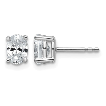 True Origin Lab Grown Diamond VS+ F+ Oval Four Prong Heavy Weight Complete Stud Earrings