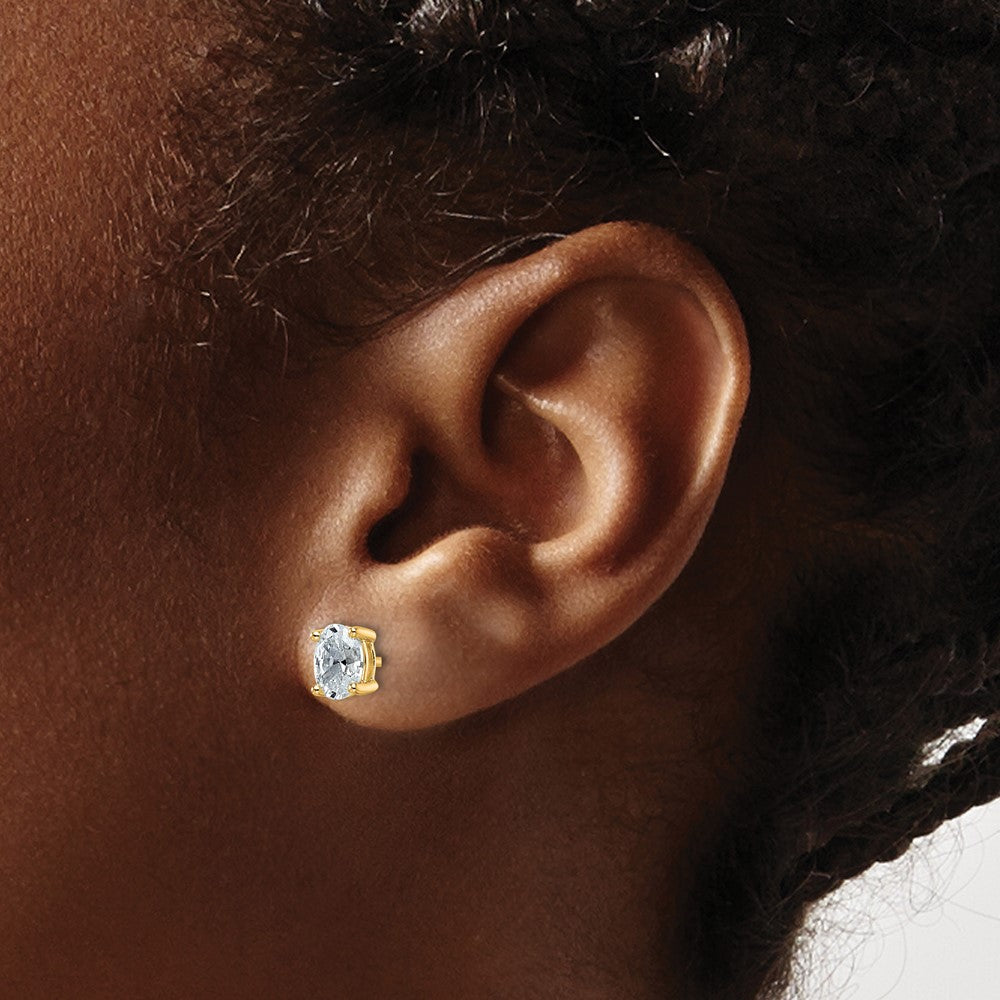 True Origin Lab Grown Diamond VS+ F+ Oval Four Prong Heavy Weight Complete Stud Earrings