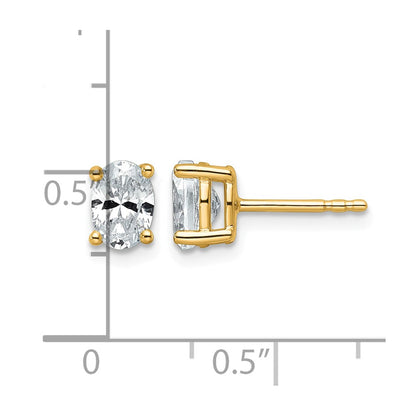 True Origin Lab Grown Diamond VS+ F+ Oval Four Prong Heavy Weight Complete Stud Earrings