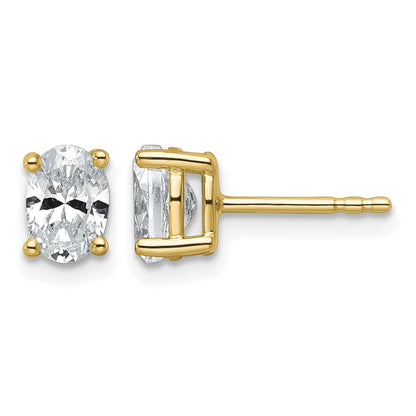 True Origin Lab Grown Diamond VS+ F+ Oval Four Prong Heavy Weight Complete Stud Earrings