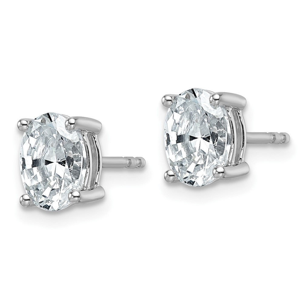 True Origin Lab Grown Diamond VS+ F+ Oval Four Prong Heavy Weight Complete Stud Earrings