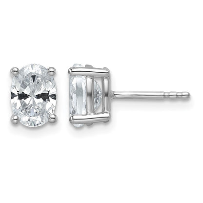 True Origin Lab Grown Diamond VS+ F+ Oval Four Prong Heavy Weight Complete Stud Earrings