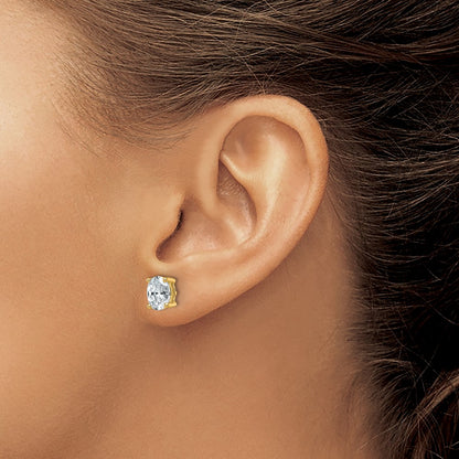 True Origin Lab Grown Diamond VS+ F+ Oval Four Prong Heavy Weight Complete Stud Earrings