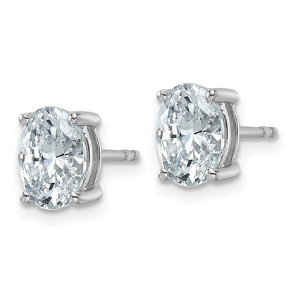 True Origin Lab Grown Diamond VS+ F+ Oval Four Prong Heavy Weight Complete Stud Earrings