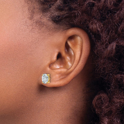 True Origin Lab Grown Diamond VS+ F+ Oval Four Prong Heavy Weight Complete Stud Earrings