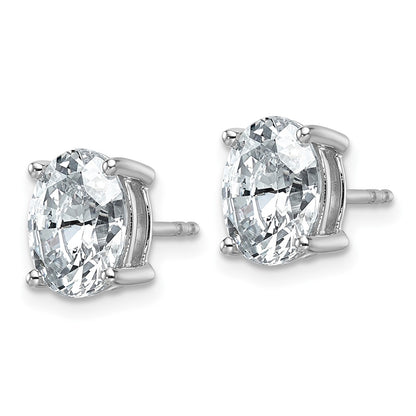 True Origin Lab Grown Diamond VS+ F+ Oval Four Prong Heavy Weight Complete Stud Earrings