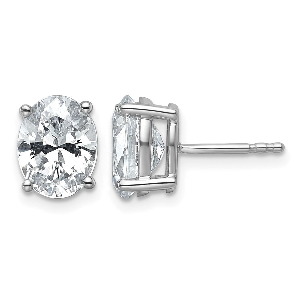 True Origin Lab Grown Diamond VS+ F+ Oval Four Prong Heavy Weight Complete Stud Earrings