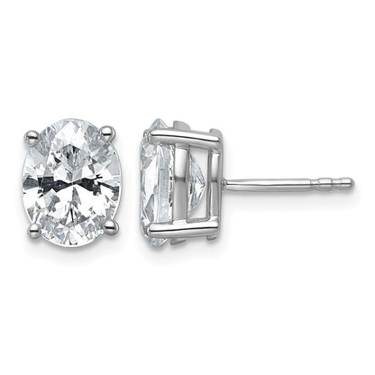 True Origin Lab Grown Diamond VS+ F+ Oval Four Prong Heavy Weight Complete Stud Earrings