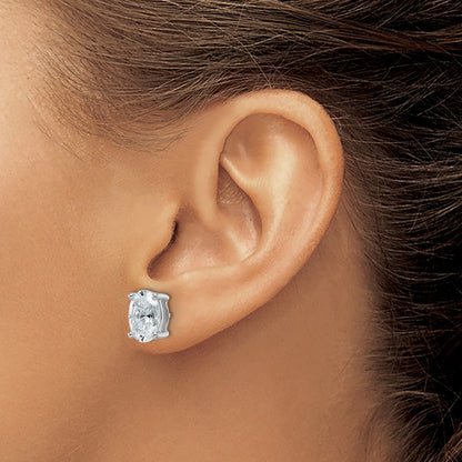 True Origin Lab Grown Diamond VS+ F+ Oval Four Prong Heavy Weight Complete Stud Earrings