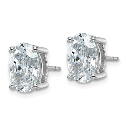 True Origin Lab Grown Diamond VS+ F+ Oval Four Prong Heavy Weight Complete Stud Earrings