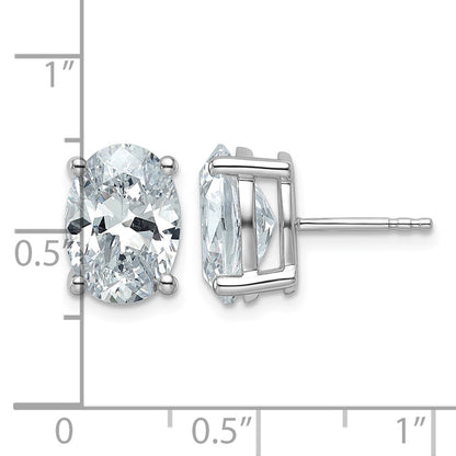 True Origin Lab Grown Diamond VS+ F+ Oval Four Prong Heavy Weight Complete Stud Earrings