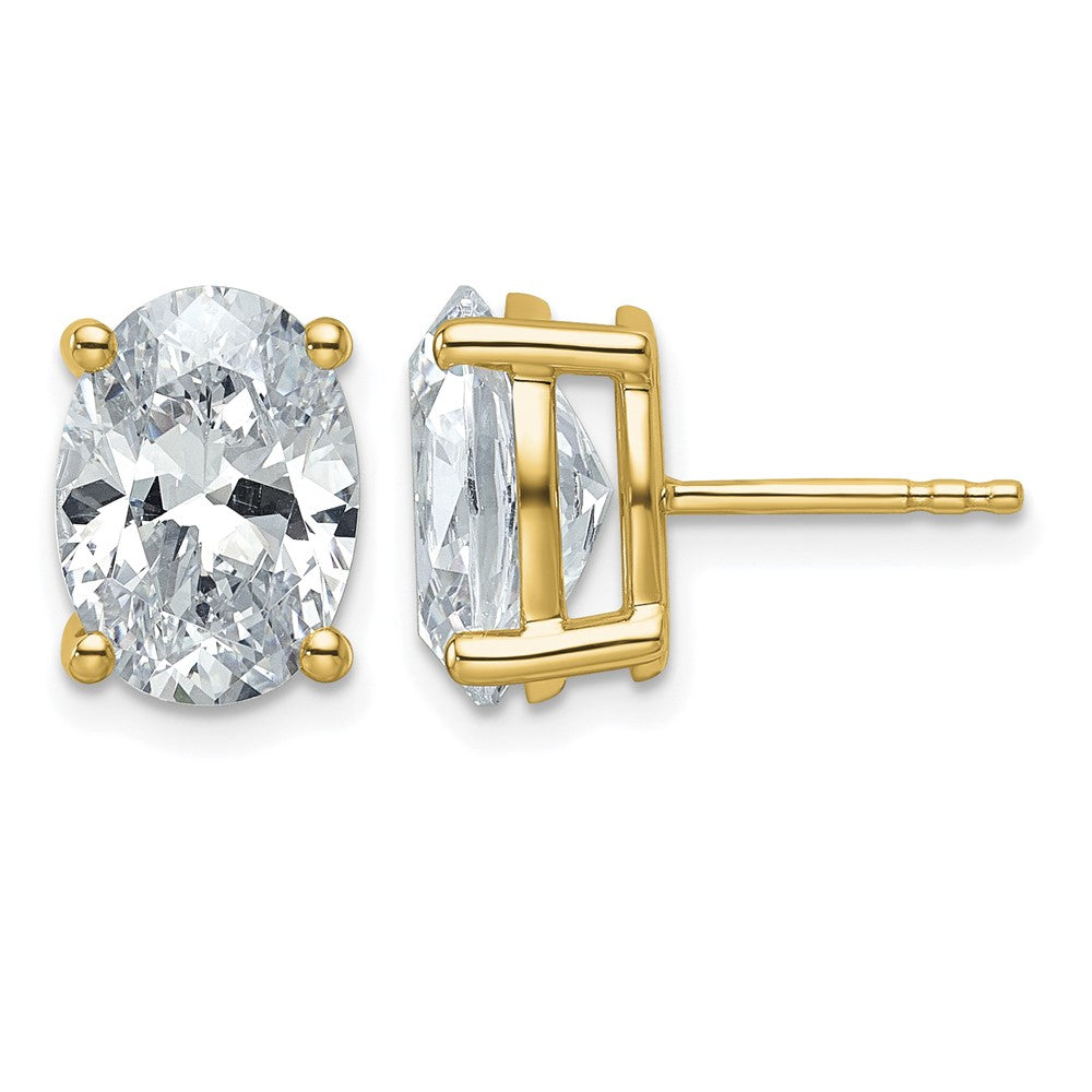 True Origin Lab Grown Diamond VS+ F+ Oval Four Prong Heavy Weight Complete Stud Earrings