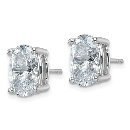 True Origin Lab Grown Diamond VS+ F+ Oval Four Prong Heavy Weight Complete Stud Earrings