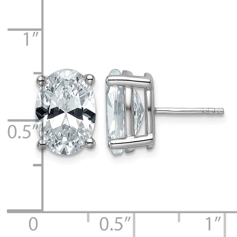 True Origin Lab Grown Diamond VS+ F+ Oval Four Prong Heavy Weight Complete Stud Earrings