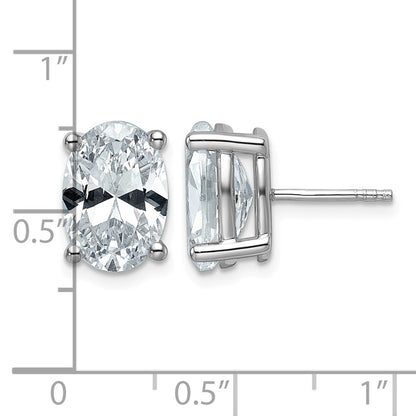 True Origin Lab Grown Diamond VS+ F+ Oval Four Prong Heavy Weight Complete Stud Earrings