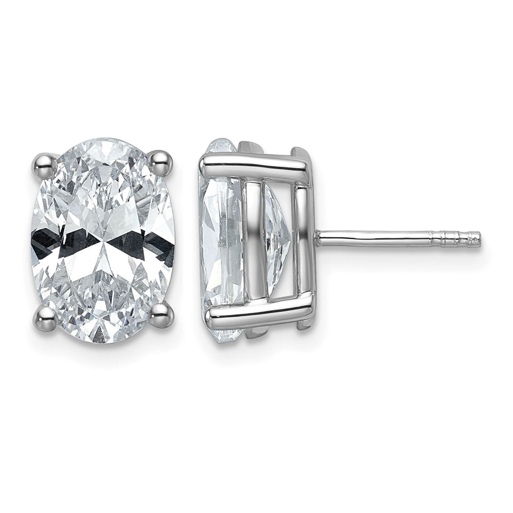 True Origin Lab Grown Diamond VS+ F+ Oval Four Prong Heavy Weight Complete Stud Earrings