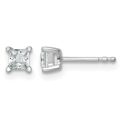 True Origin Lab Grown Diamond VS+ F+ Princess Four Prong Heavy Weight Complete Stud Earrings