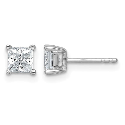 True Origin Lab Grown Diamond VS+ F+ Princess Four Prong Heavy Weight Complete Stud Earrings