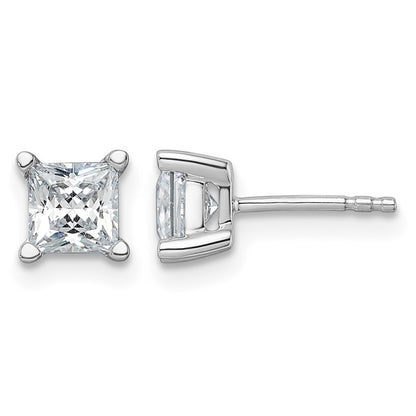 True Origin Lab Grown Diamond VS+ F+ Princess Four Prong Heavy Weight Complete Stud Earrings