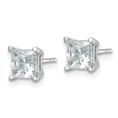 True Origin Lab Grown Diamond VS+ F+ Princess Four Prong Heavy Weight Complete Stud Earrings